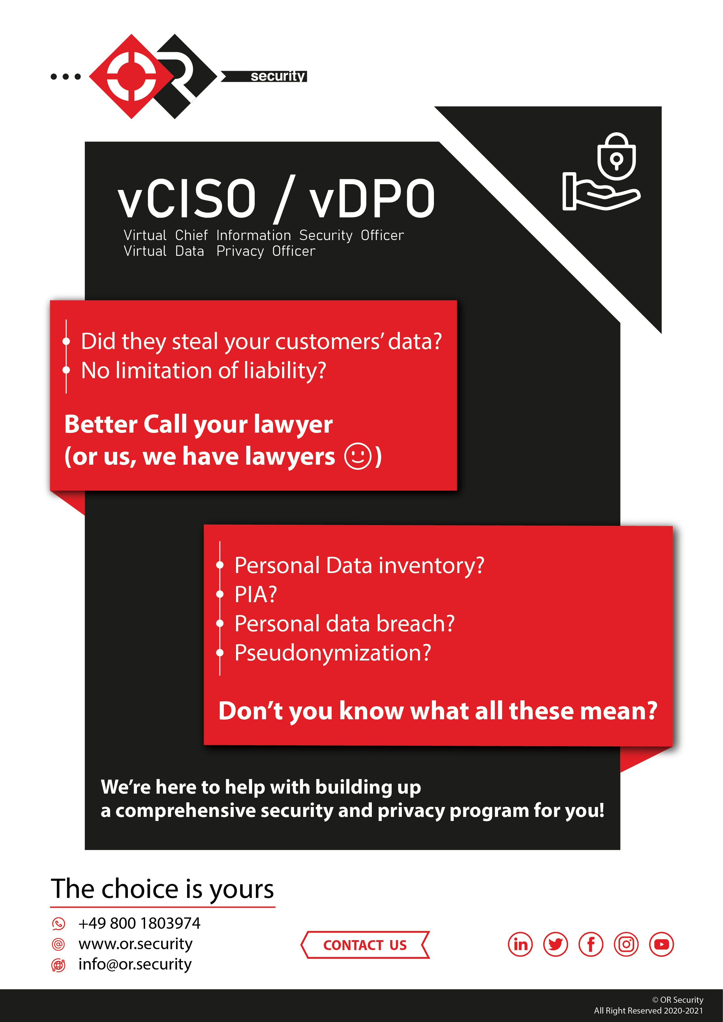 vCISO & vDPO flyer